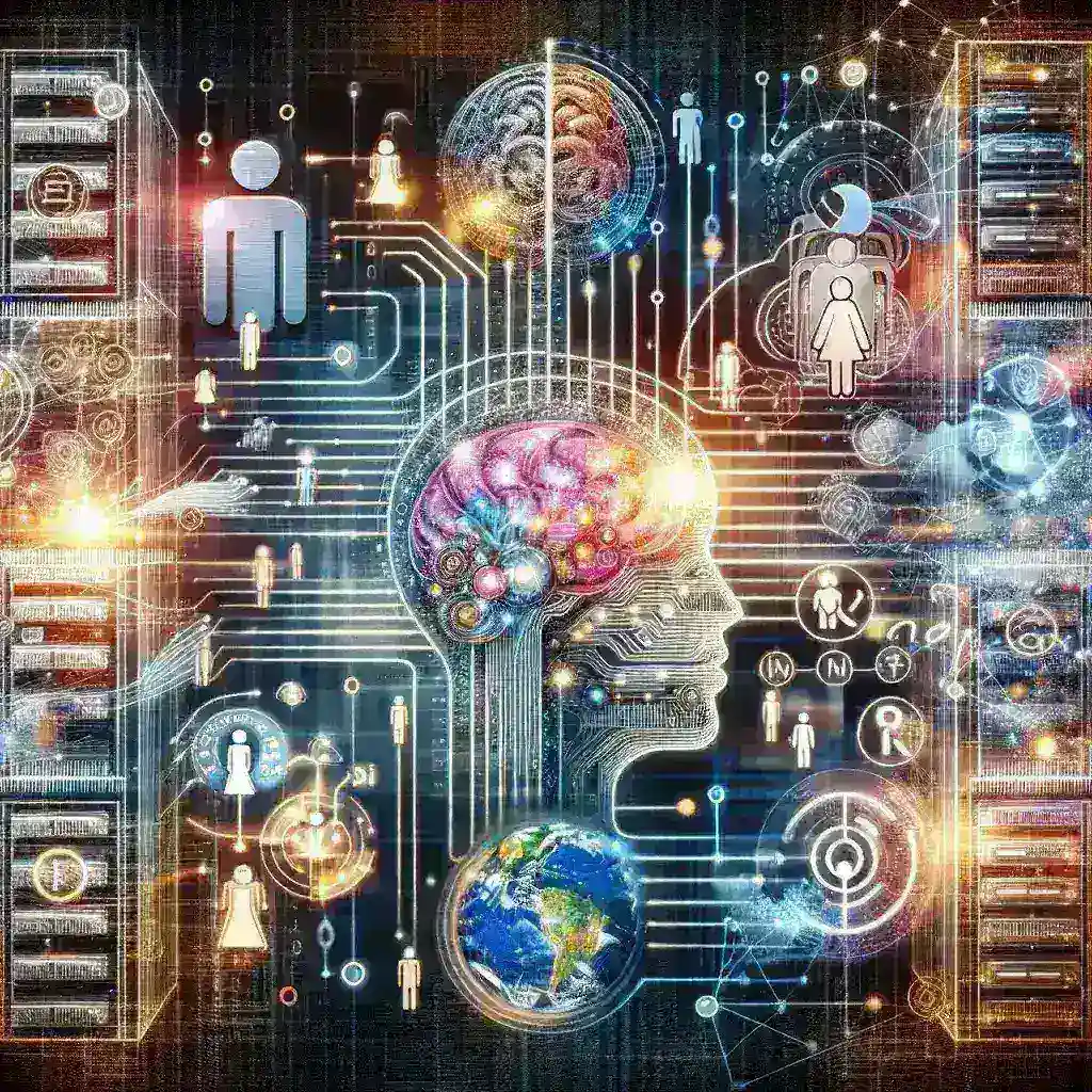 "Imagen ilustrativa de una interfaz de software de traducción automática impulsada por inteligencia artificial, destacando su capacidad para facilitar la comunicación global en 2024."