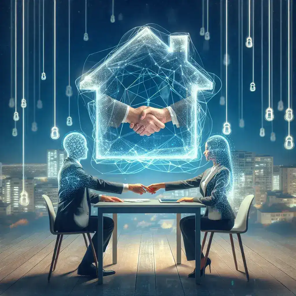"Empresas españolas implementan tecnología blockchain en contratos de compraventa de viviendas para mejorar la transparencia y seguridad en el sector inmobiliario."